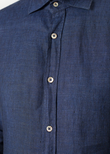 Button Up Shirt in Navy - lastgrey